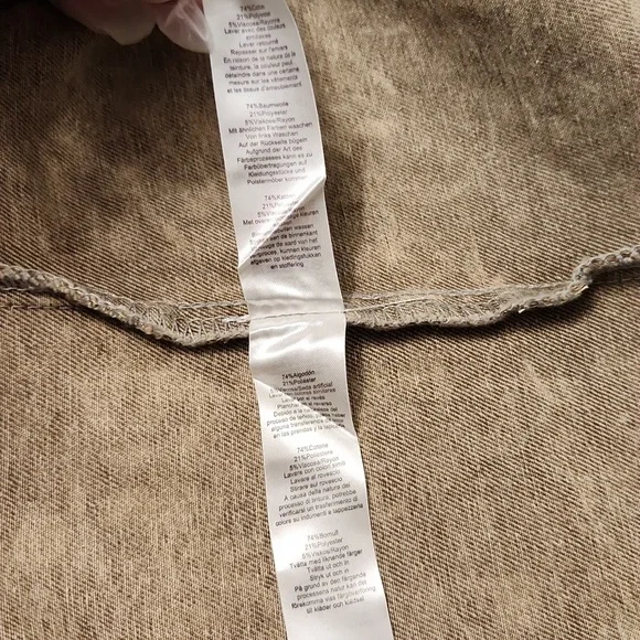 PRETTY LITTLE THING Women's  Tan Sleeveless Denim TopVest Size 8. - Picture 5 of 13